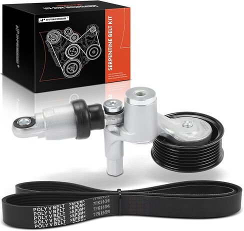 A-Premium Serpentine Drive Belt Kit with Tensioner Compatible with Honda Cars - CR-V CRV 2015 2016-2.4L in Saudi Arabia