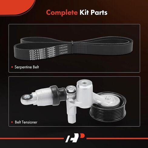 A-Premium Serpentine Drive Belt Kit with Tensioner Compatible with Honda Cars - CR-V CRV 2015 2016-2.4L in Saudi Arabia