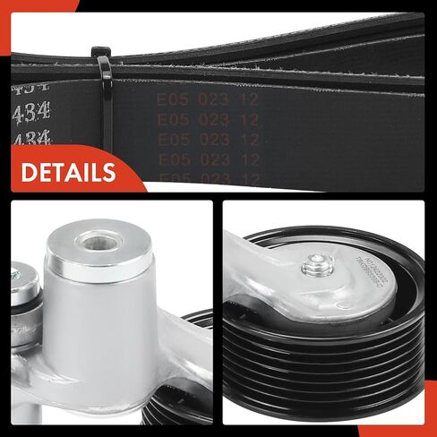 A-Premium Serpentine Drive Belt Kit with Tensioner Compatible with Honda Cars - CR-V CRV 2015 2016-2.4L in Saudi Arabia