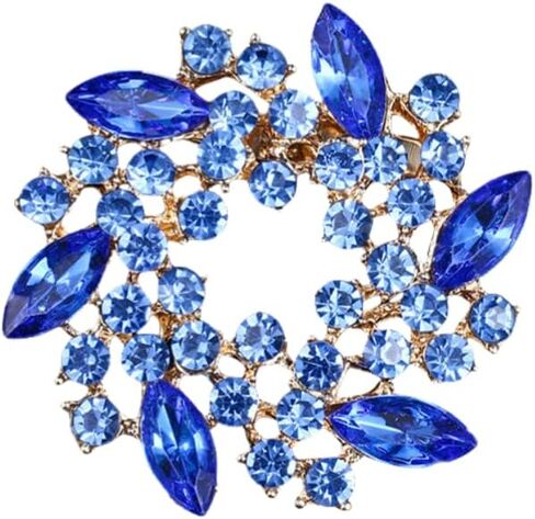 Vintage Crystal Rhinestone Flower-shaped Sunflower Brooch Pin Accessories in Saudi Arabia