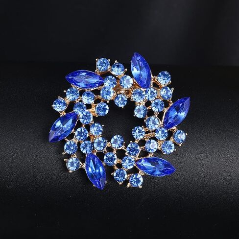 Vintage Crystal Rhinestone Flower-shaped Sunflower Brooch Pin Accessories in Saudi Arabia