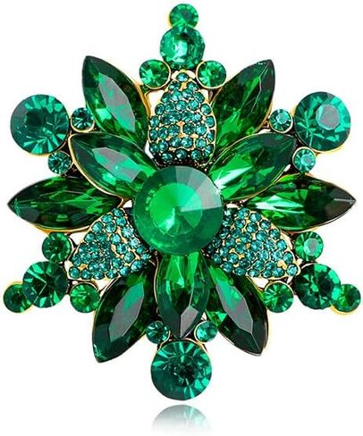 Vintage Crystal Rhinestone Flower-shaped Sunflower Brooch Pin Accessories in Saudi Arabia