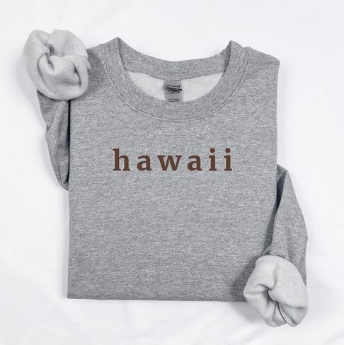 Hawaii Sweatshirt | Hawaii Crewneck Pullover | Unisex State Shirt | Retro Fleece Gift in Saudi Arabia