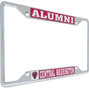 Desert Cactus Central Washington University Car Accessories Wildcats Metal License Plate Frame and Tag Holder for Front or Rear of Car (Alumni) in Saudi Arabia