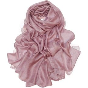 Bettli Womens Extra Large Scarf Shawl Wraps Pashminas Solid Soft Silky for Bridal Evening Wedding Party (gold) in Kuwait