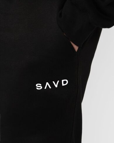 SAVD Essential Joggers for Men & Women – Sweatpants with Embroidered Logo, Premium Cotton Blend, Cuffed/Straight Fit in Saudi Arabia