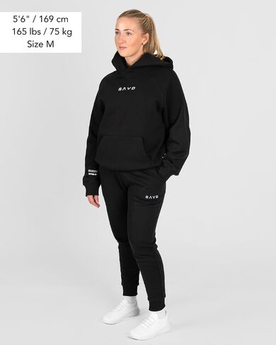 SAVD Essential Joggers for Men & Women – Sweatpants with Embroidered Logo, Premium Cotton Blend, Cuffed/Straight Fit in Saudi Arabia