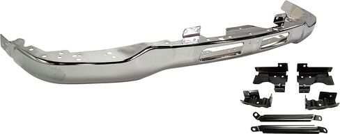 Garage-Pro Front Bumper Compatible with GMC SIERRA 2003-2007 Chrome with Fog Light Hole with Bracket Old Body Style in Saudi Arabia