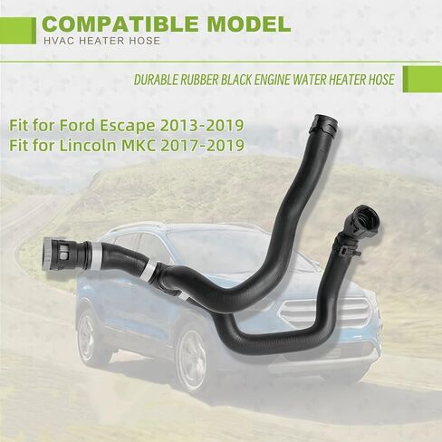 طقم خرطوم سخان المياه بمدخل ومخرج HVAC مناسب لسيارة Ford Escape 2013-2019 مناسب لسيارة Lincoln MKC 2017-2019 (CV6118K579TE) in Kuwait