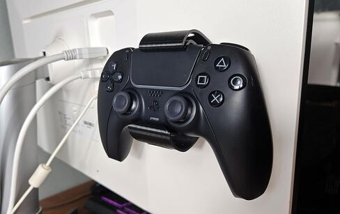 Controller Holder – Under Desk or Wall Mount for PS5 DualSense, Xbox, and Switch Pro Controllers | Quick Snap-in Design | Made in USA in Saudi Arabia