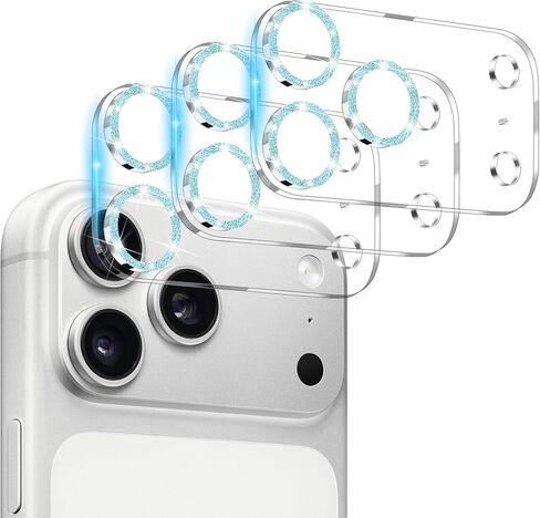 Camera Lens Protector for iPhone 16 and 16 Plus 3 Pack, Tempered Glass, Ultra HD, 9H Hardness, Anti-Scratch, Case Friendly, Easy to Install [No Affect on Night Shots] in Saudi Arabia