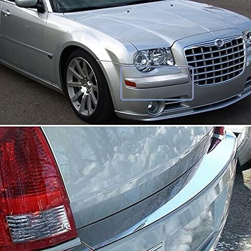 ضبط Spec-D الأمامي + المصد الخلفي من الكروم متوافق مع 2005-2010 كرايسلر 300 in Saudi Arabia