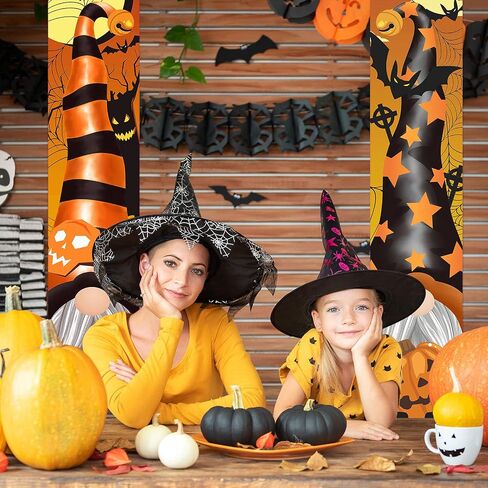 Tatuo 3 Pieces Halloween Porch Decoration Halloween Porch Banners Halloween Door Decoration Gnome Pumpkin Porch Sign for Front Door Outside Yard Party in Saudi Arabia