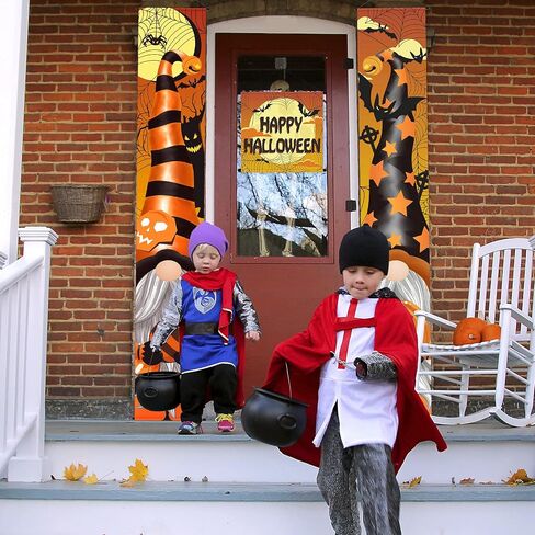 Tatuo 3 Pieces Halloween Porch Decoration Halloween Porch Banners Halloween Door Decoration Gnome Pumpkin Porch Sign for Front Door Outside Yard Party in Saudi Arabia