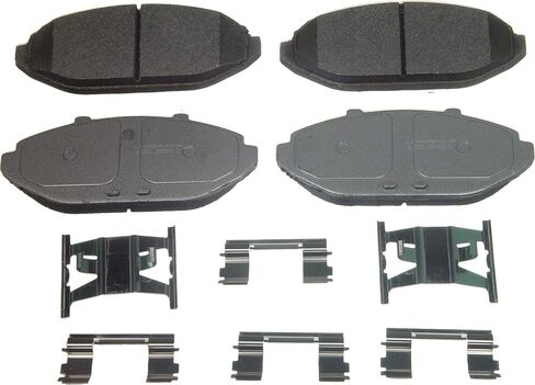 مجموعة وسادات الفرامل القرصية Wagner QS ZX748، حواف مشطوفة لتوقف سلس وهادئ، تناسب 1998-2002 Ford Crown Victoria، 1996-2002 Mercury Grand Marquis in Saudi Arabia