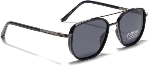 Square Polarized Sunglasses Unisex Metal Alloy TR90 Frame Sun Glasses Polygon Driving Eyewear in Saudi Arabia