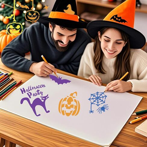 5 Inch Letter Stencils and Numbers,40 Pcs Reusable Plastic Large Alphabet Art Craft Stencils for Painting on Wood, Wall, Fabric, Rock, Chalkboard,Signs, DIY Art Projects in Kuwait