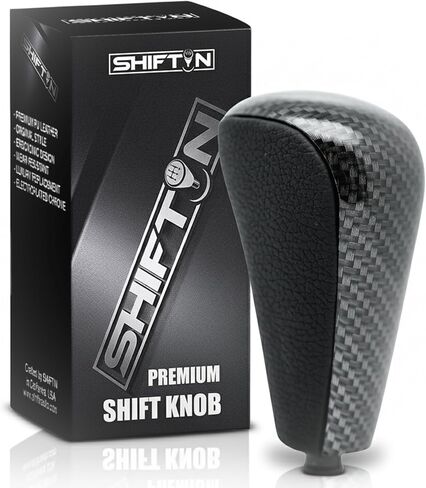 Leather & Wood Trim Gear Shift Knob Shifter for Lexus GX470 2003-2009 UZJ12 and for Toyota Land Cruiser Prado 120 2002-2009 (Tan Beige Leather/Golden Maple Wood) in Kuwait