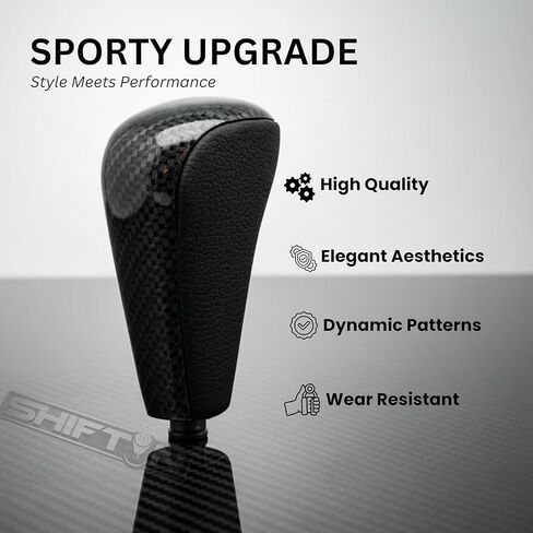 Leather & Wood Trim Gear Shift Knob Shifter for Lexus GX470 2003-2009 UZJ12 and for Toyota Land Cruiser Prado 120 2002-2009 (Tan Beige Leather/Golden Maple Wood) in Kuwait