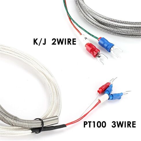 0-800 Degree M8 1m 2m 3m 5m K J PT100 Type 200mm Probe Screw Thread Cable Thermocouple Oven Temperature Sensor(2m M8 PT100) in Saudi Arabia