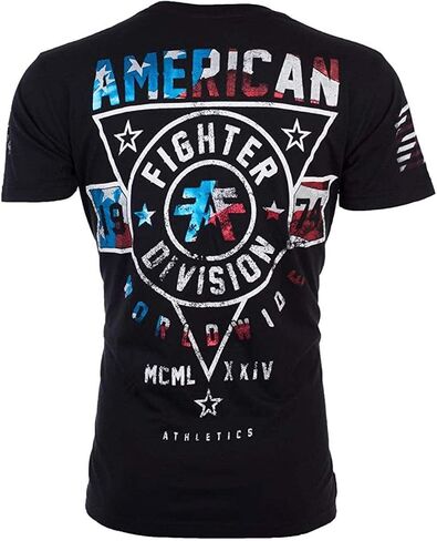 American Fighter Men's T-Shirt Silver Lake Crew Neck Black in Saudi Arabia