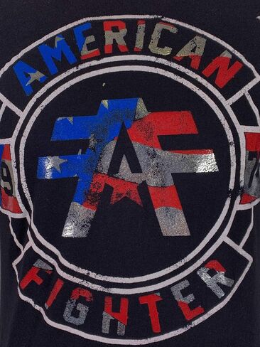 American Fighter Men's T-Shirt Silver Lake Crew Neck Black in Saudi Arabia