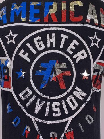 American Fighter Men's T-Shirt Silver Lake Crew Neck Black in Saudi Arabia