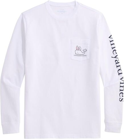 vineyard vines Men's Easter Bunny Whale Long-Sleeve Pocket Tee in Saudi Arabia