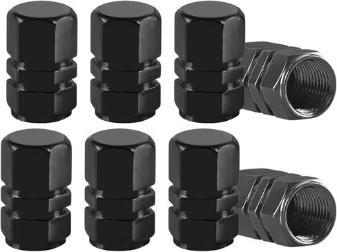 8PCS Car Tire Valve Stem Caps, Wheel Valve Covers, Aluminum Alloy Air Caps Cover, Car Accessories Corrosion Resistant Leak-Proof Tire Air Cap Universal for Car SUV Truck Motorcycle (Gray) in Kuwait