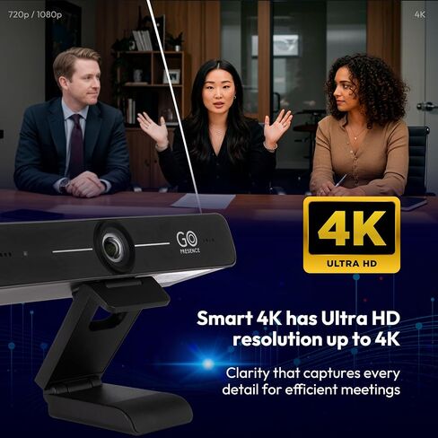 اجتماع 4K Ultra HD Video Conferencing Bar-عدسة بزاوية واسعة 120 درجة ، فترات AI AI AUTO ، 6 ميكروفونات ، 19.6 قدم ، مكبرات صوت مزدوجة 10W in Kuwait