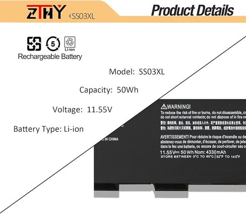 ZTHY AE03XL Laptop Battery Replacement for HP 240 G10 /245 G10 /246 G10 /250 G10 /255 G10 /256 G10 14-EE 14-EM 14Z-EM 14-EP 14T-EP 15-FC 15Z-FC 15-FD 15T-FD AE03041XL N21969-005 N20951-171 N20951-CC1 in Kuwait