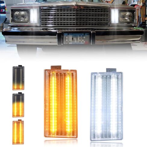 علامة زاوية أمامية للوقوف الجانبية الإسكان الإسكان المتوافق مع GMC Caballero Malibu El Camino 1978-1979 ، [DOT] غطاء ضوء علامة الإشارة [لا مصابيح] ، عدسة مدخنة in Kuwait