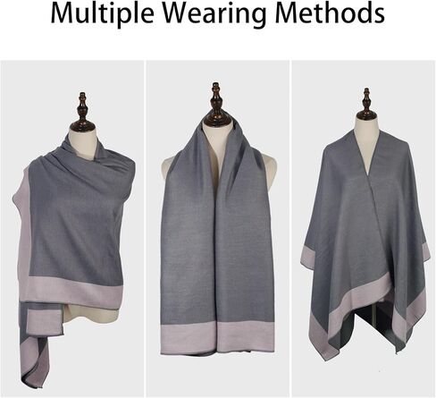 Womens Pashmina Shawls and Wraps Soft Winter Warm Oversized Blanket Scarf in Kuwait