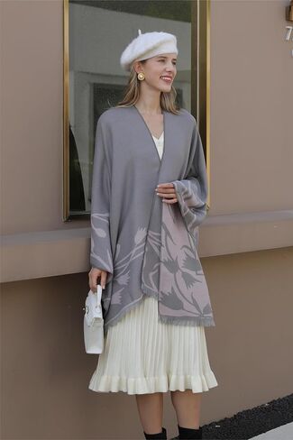 Womens Pashmina Shawls and Wraps Soft Winter Warm Oversized Blanket Scarf in Kuwait