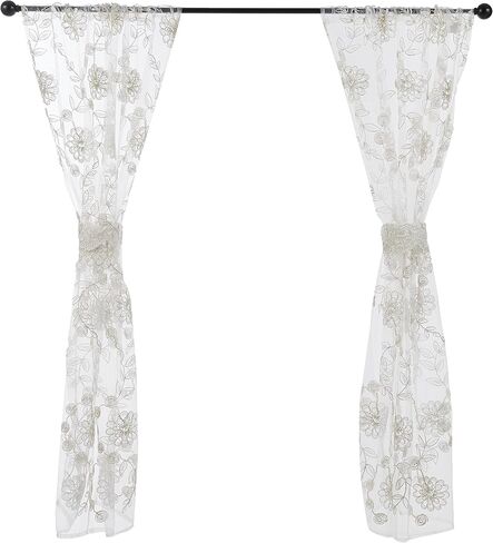 ستارة نافذة الحمام المشهورة، ستارة نافذة، بيج-رمادي داكن، 54.00 بوصة × 36.00 بوصة in Kuwait