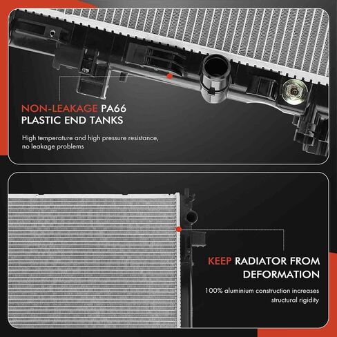 A-Premium Engine Coolant Radiator with Transmission Oil Cooler Compatible with Chevrolet Camaro 2016-2020 & Cadillac CTS 2016-2018 ATS 2016-2019, Replace# 23452329 in Saudi Arabia