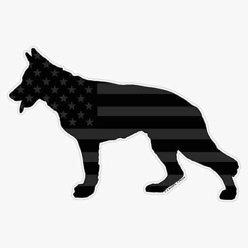 Magnet German Shepherd: U.S. Tactical Flag Magnet Vinyl Decal Sticker 5" in Saudi Arabia