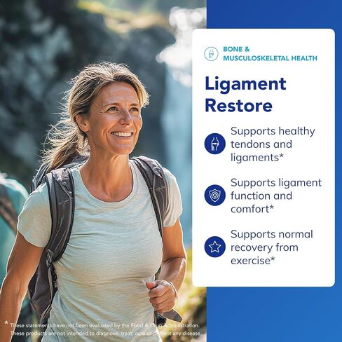 مغلفات نقية - استعادة الأربطة - مكمل غذائي يساعد في الحفاظ على الأوتار والأربطة والمفاصل الصحية - 120 كبسولة in Kuwait