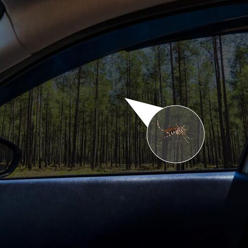Car Side Window Shade, 4pcs Stretchy Mesh Car Window Screen Sun Shade Mosquito Net Cover Reduce Heat Privacy Shade for Car Camping Trip, S in Saudi Arabia