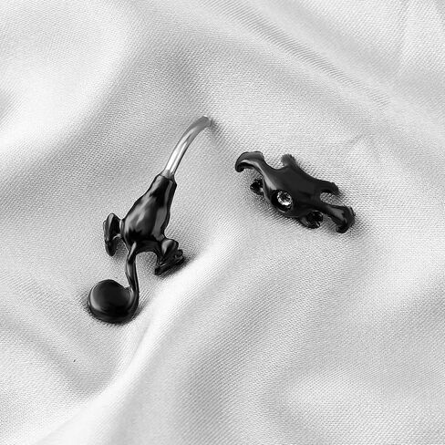 Surgical Steel Belly Button Ring CZ Barbell Cat Belly Rings Cute Piercing Jewelry Body Retainer 14G(1.6mm in Kuwait