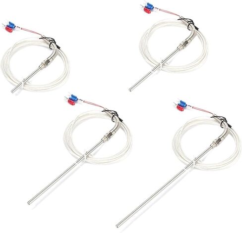 WZPT-03 PT100 M8 Threaded Type Probe Temperature Sensor Thermocouple with 1/2/3/5m Waterproof High 3 Wire Cable(PT100 Type M8 10m) in Saudi Arabia