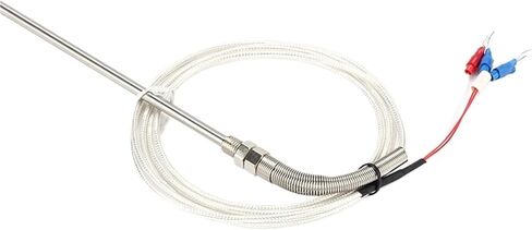 WZPT-03 PT100 M8 Threaded Type Probe Temperature Sensor Thermocouple with 1/2/3/5m Waterproof High 3 Wire Cable(PT100 Type M8 1m) in Saudi Arabia