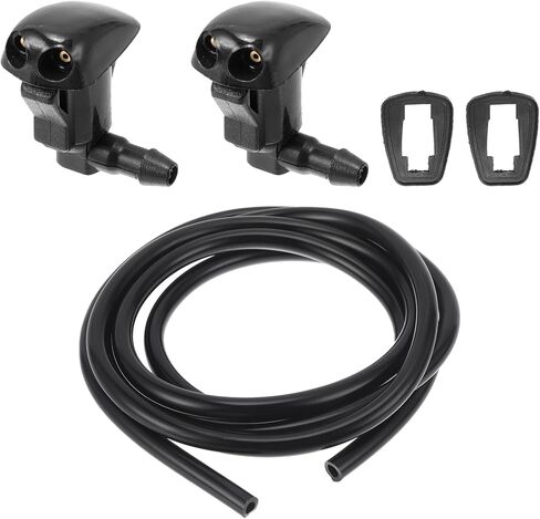 Motoforti مجموعة فوهة غسالة الزجاج الأمامي لسيارة Toyota RAV4 2000-2004 فوهات رذاذ الزجاج الأمامي ممسحة رذاذ غسالة جيت رقم 8538112050 1 قطعة خرطوم سائل 1.5 متر in Saudi Arabia
