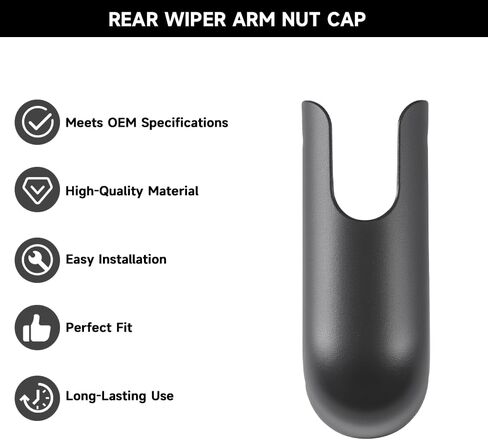 Premium Rear Windshield Wiper Arm Nut Cover Cap for Nissan Kicks 2018-2021 for Nissan Juke 2014-2017 | Weather-Resistant Plastic | Replaces 28782-ED500 in Saudi Arabia