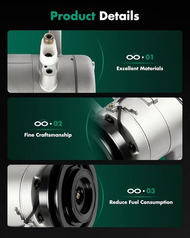 SCITOO AC Compressor with Clutch for 1998-2004 for Compatible for Nissan for Frontier in Saudi Arabia