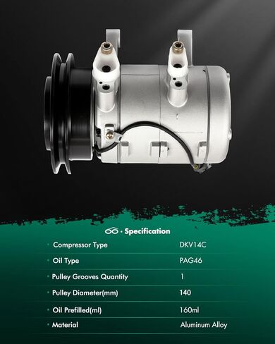 SCITOO AC Compressor with Clutch for 1998-2004 for Compatible for Nissan for Frontier in Saudi Arabia