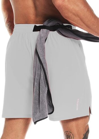 شورت رياضي للجري للرجال، شورت للتمرين سريع الجفاف، خفيف الوزن، شورت رياضي لكرة السلة والمشي لمسافات طويلة in Kuwait