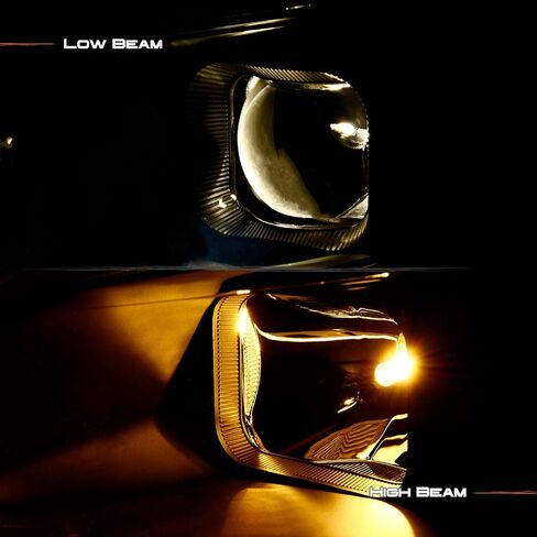 AKKON - For 2013-2016 Ford Escape Black Light Strip Front Projector Headlamps Driver + Passenger 2013 2014 2015 2016 in Saudi Arabia