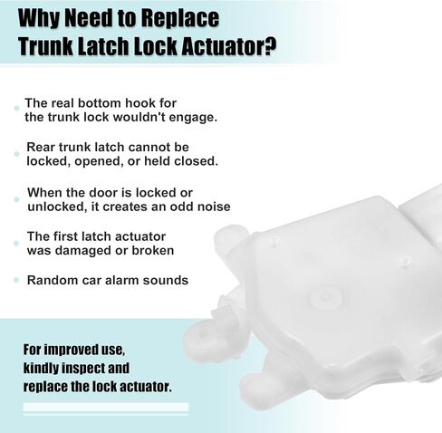 ACROPIX Rear Left Driver Side Door Latch Lock Actuator Replacement Fit for Honda Odyssey - Pack of 1 White in Saudi Arabia