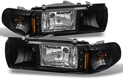 AKKON - لـ 91-96 Chevy Impala Caprice بديل شفاف قطعة واحدة من المصابيح الأمامية LED/مصابيح إشارة الزاوية يسار + يمين in Saudi Arabia